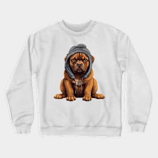 Winter Cane Corso Dog Crewneck Sweatshirt